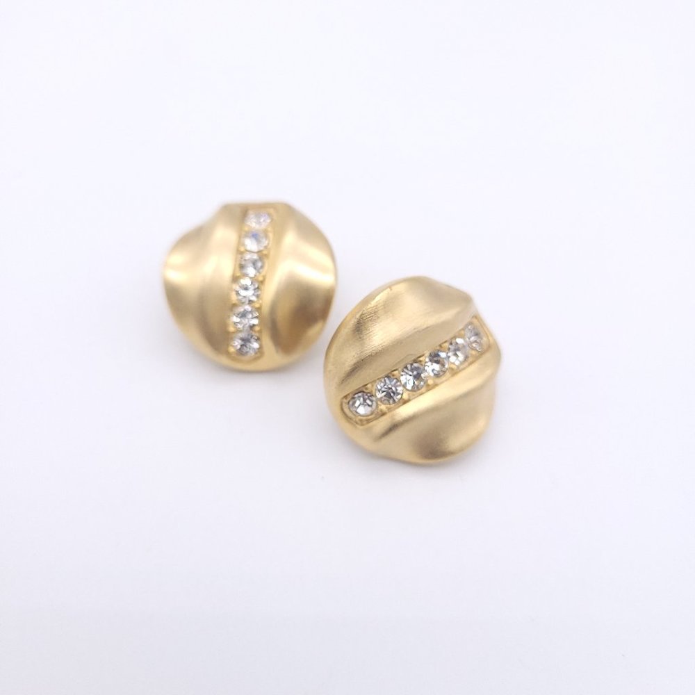 Encore Satin Rhinestone Earrings
